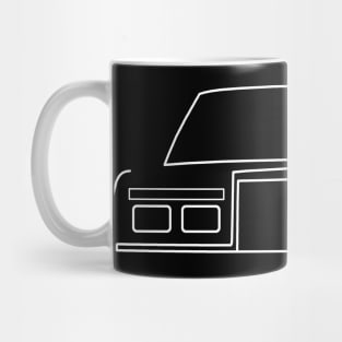 Fifth Avenue 1980s classic car outline graphic (white) Mug